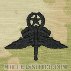 自由降下章 (マスター) （Military Freefall Parachutist Badge, HALO, Jumpmaster）[OCP（3C）/パッチ]の画像