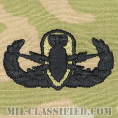 爆破物処理章 (ベーシック) （Explosive Ordnance Disposal (EOD), Badge, Basic）[OCP（3C）/パッチ]の画像