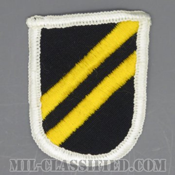 第425歩兵連隊E/F中隊（Company E/F (Ranger), 425th Infantry Regiment）[カラー/メロウエッジ/ベレーフラッシュ・オーバルパッチ/1点物（セット）]の画像