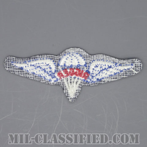 パラシュート整備士 (パラシュートリガー)（Parachute Rigger Badge）[カラー/カットエッジ/パッチ/1点物]の画像
