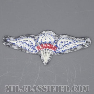 パラシュート整備士 (パラシュートリガー)（Parachute Rigger Badge）[カラー/カットエッジ/パッチ/1点物]の画像