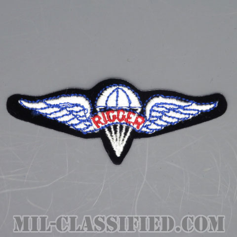 パラシュート整備士 (パラシュートリガー)（Parachute Rigger Badge）[カラー/カットエッジ/パッチ/1点物]の画像