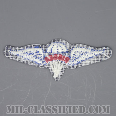 パラシュート整備士 (パラシュートリガー)（Parachute Rigger Badge）[カラー/カットエッジ/パッチ/1点物]の画像