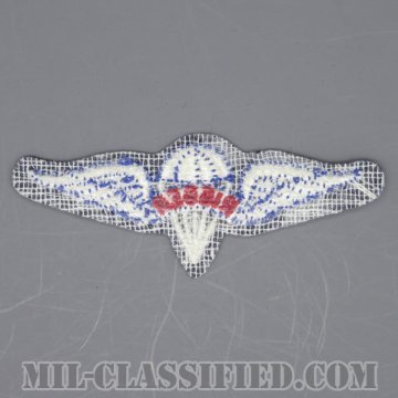 パラシュート整備士 (パラシュートリガー)（Parachute Rigger Badge）[カラー/カットエッジ/パッチ/1点物]の画像
