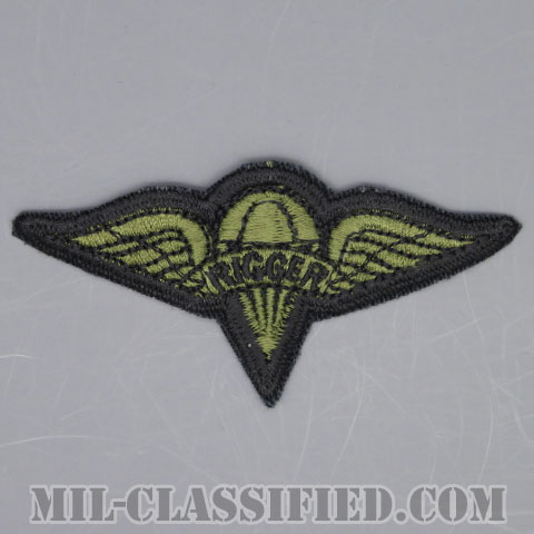 パラシュート整備士 (パラシュートリガー)（Parachute Rigger Badge）[サブデュード/カットエッジ/パッチ/1点物]の画像