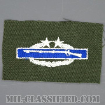 戦闘歩兵章 (サード)（Combat Infantryman Badge (CIB), Third Award）[カラー/パッチ/1点物]の画像