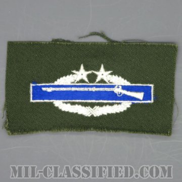 戦闘歩兵章 (サード)（Combat Infantryman Badge (CIB), Third Award）[カラー/パッチ/1点物]の画像