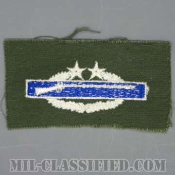 戦闘歩兵章 (サード)（Combat Infantryman Badge (CIB), Third Award）[カラー/パッチ/1点物]の画像