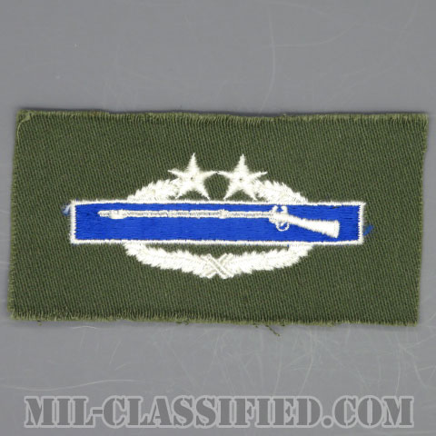 戦闘歩兵章 (サード)（Combat Infantryman Badge (CIB), Third Award）[カラー/パッチ/1点物]の画像