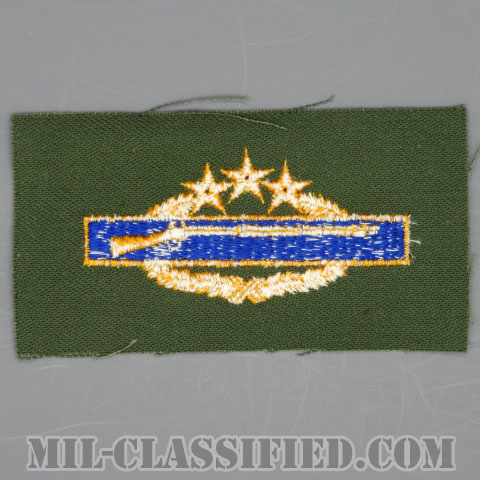 戦闘歩兵章 (エイス)（Combat Infantryman Badge (CIB), Eighth Award）[カラー/パッチ/1点物]の画像