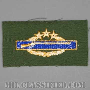 戦闘歩兵章 (エイス)（Combat Infantryman Badge (CIB), Eighth Award）[カラー/パッチ/1点物]の画像