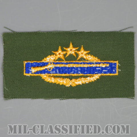 戦闘歩兵章 (エイス)（Combat Infantryman Badge (CIB), Eighth Award）[カラー/パッチ/1点物]の画像