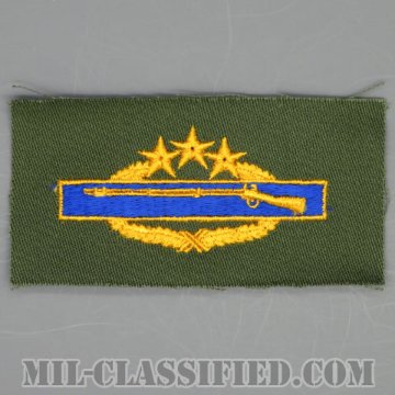 戦闘歩兵章 (エイス)（Combat Infantryman Badge (CIB), Eighth Award）[カラー/パッチ/1点物]の画像
