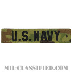 U.S.NAVY [OCP（7C）/ブラック刺繍/ネームテープ/ベルクロ付パッチ]の画像