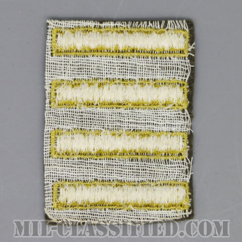 海外勤務(派遣)章 4連(勤続2年)（Overseas Service Bar）[ウール・フェルト生地/パッチ/中古1点物]の画像