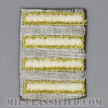 海外勤務(派遣)章 4連(勤続2年)（Overseas Service Bar）[ウール・フェルト生地/パッチ/中古1点物]の画像