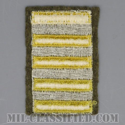 海外勤務(派遣)章 5連(勤続2年6ヶ月)（Overseas Service Bar）[ウール・フェルト生地/パッチ/中古1点物]の画像
