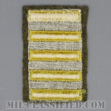 海外勤務(派遣)章 5連(勤続2年6ヶ月)（Overseas Service Bar）[ウール・フェルト生地/パッチ/中古1点物]の画像