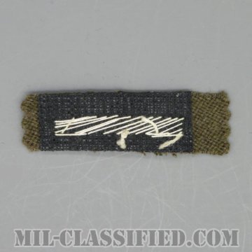 海外勤務(派遣)章 1連(勤続6ヶ月)（Overseas Service Bar）[ウール生地/モール刺繍/パッチ/1点物]の画像