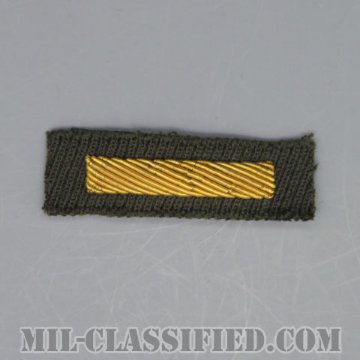 海外勤務(派遣)章 1連(勤続6ヶ月)（Overseas Service Bar）[ギャバジン生地/モール刺繍/パッチ/1点物]の画像