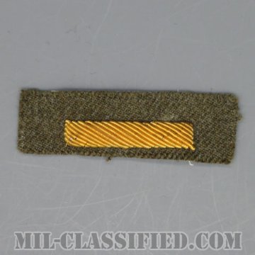 海外勤務(派遣)章 1連(勤続6ヶ月)（Overseas Service Bar）[ウール生地/モール刺繍/パッチ/1点物]の画像