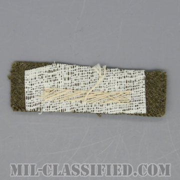 海外勤務(派遣)章 1連(勤続6ヶ月)（Overseas Service Bar）[ウール生地/モール刺繍/パッチ/1点物]の画像