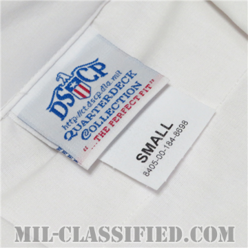 米海軍 サマーサービスユニフォーム 半袖ホワイトシャツ 男性下士官用（E7-E9 CPO）SMALLサイズ 2006年ロットの画像