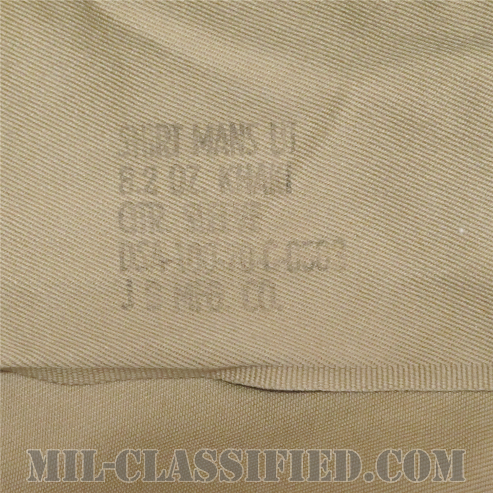 米陸軍 カーキ チノ半袖シャツ コットン100％ SMALLサイズ DSAロット [中古1点物]の画像
