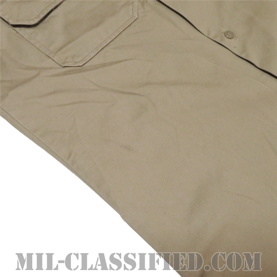米陸軍 カーキ チノ半袖シャツ コットン100％ SMALLサイズ DSAロット [中古1点物]の画像