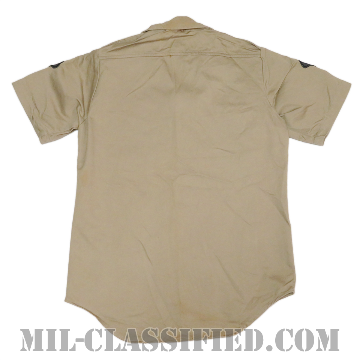 米陸軍 カーキ チノ半袖シャツ コットン100％ SMALLサイズ DSAロット [中古1点物]の画像