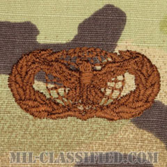 部隊防護章 (ベーシック)（Force Protection Badge, Basic）[OCP/ブラウン刺繍/パッチ]画像