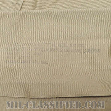 米陸軍 カーキ チノ半袖シャツ コットン100％ SMALLサイズ 1967年ロット [中古1点物]の画像