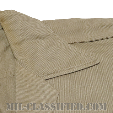米陸軍 カーキ チノ半袖シャツ コットン100％ SMALLサイズ 1967年ロット [中古1点物]の画像