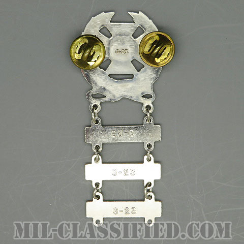 射撃技術章 (エキスパート)（Marksmanship Badge, Expert）[カラー/鏡面仕上げ/バッジ/中古1点物（バー3個付）]の画像