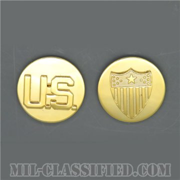 総務科章（Adjutant General's Corps）[カラー/兵科章U.S.章セット（下士官用）/バッジ/ペア（2個1組）/中古1点物]の画像