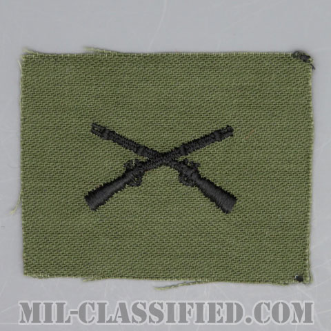 歩兵科章（Infantry Branch Insignia）[サブデュード/兵科章/1960s/コットン100％/パッチ/1点物]の画像
