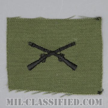 歩兵科章（Infantry Branch Insignia）[サブデュード/兵科章/1960s/コットン100％/パッチ/1点物]の画像