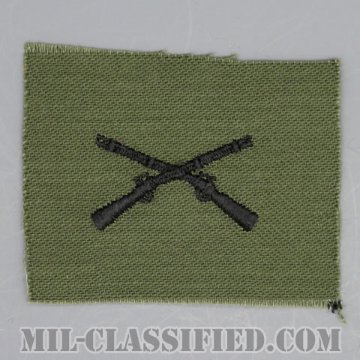 歩兵科章（Infantry Branch Insignia）[サブデュード/兵科章/1960s/コットン100％/パッチ/1点物]の画像