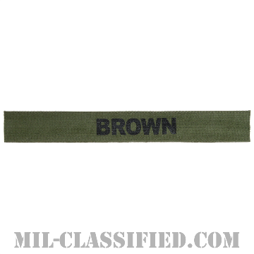 BROWN [サブデュード/ネームテープ/プリントタイプ/パッチ/レプリカ]の画像
