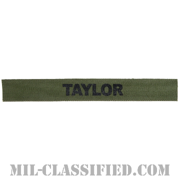 TAYLOR [サブデュード/ネームテープ/プリントタイプ/パッチ/レプリカ]の画像
