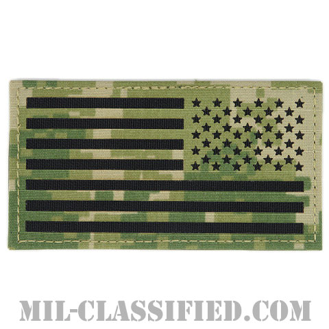 星条旗 NWU Type3 AOR2（リバース）（USA Flag (Reversed)）[ベルクロ付パッチ]の画像