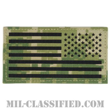 星条旗 NWU Type3 AOR2（リバース）（USA Flag (Reversed)）[ベルクロ付パッチ]の画像