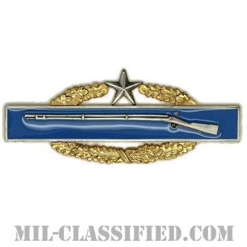 マスター戦闘歩兵章 (セカンド)（Master Combat Infantryman Badge (MCIB), Second Award）[カラー/燻し銀/バッジ]の画像