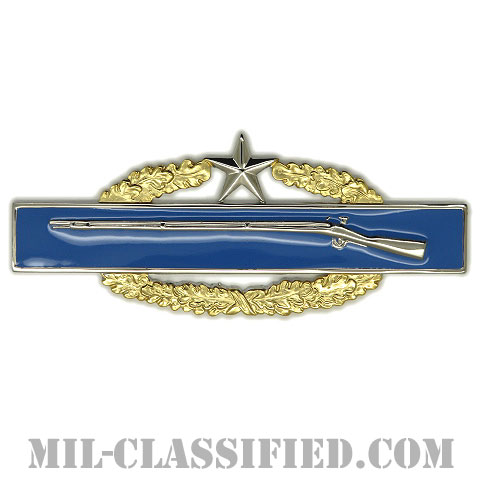 マスター戦闘歩兵章 (セカンド)（Master Combat Infantryman Badge (MCIB), Second Award）[カラー/鏡面仕上げ/バッジ]の画像