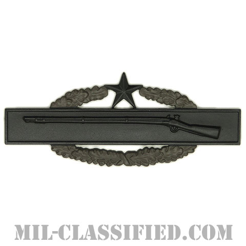 マスター戦闘歩兵章 (セカンド)（Master Combat Infantryman Badge (MCIB), Second Award）[サブデュード（ブラックメタル）/バッジ]の画像