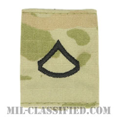上等兵（Private First Class (PFC)）[OCP（3C）/ゴアテックスパーカー用スライドオン階級章]の画像