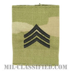 軍曹（Sergeant (SGT)）[OCP（3C）/ゴアテックスパーカー用スライドオン階級章]の画像