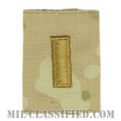 少尉（Second Lieutenant (2LT)）[OCP（3C）/ゴアテックスパーカー用スライドオン階級章]の画像