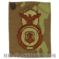 空軍警備隊章 (セキュリティーフォース・セキュリティーポリス)（Security Forces Badge, Security Police Badge）[OCP/ブラウン刺繍/パッチ]画像