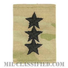 中将（Lieutenant General (LTG)）[OCP（3C）/ゴアテックスパーカー用スライドオン階級章]の画像